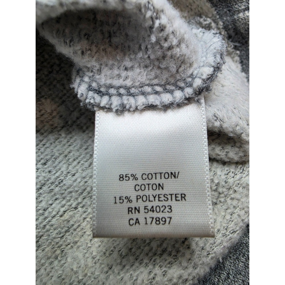 Banana Republic Hoodie Men's Medium Gray Cotton Fleece Lined Long Sleeve Casual - Picture 5 of 7